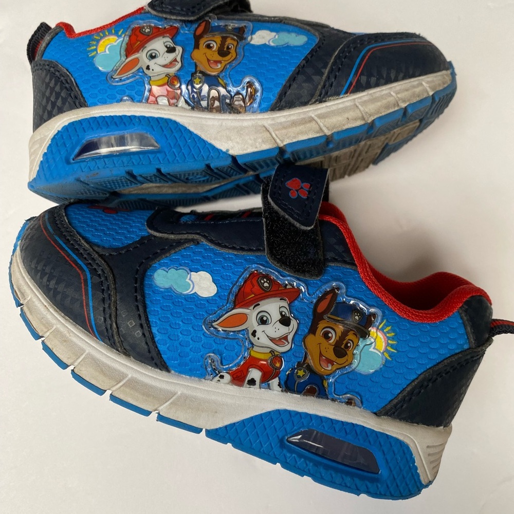 Paw Patrol Blue and Red Kids' Light-Up Sneakers